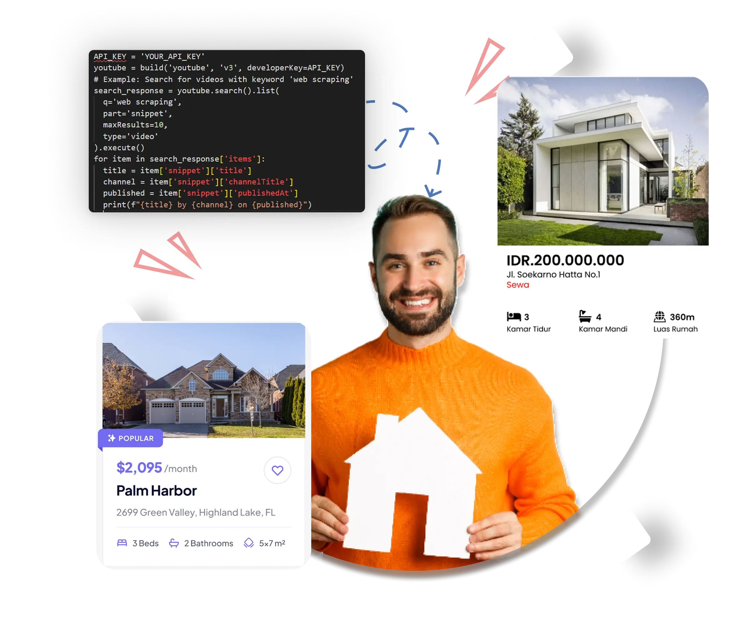 Web scraping illustration